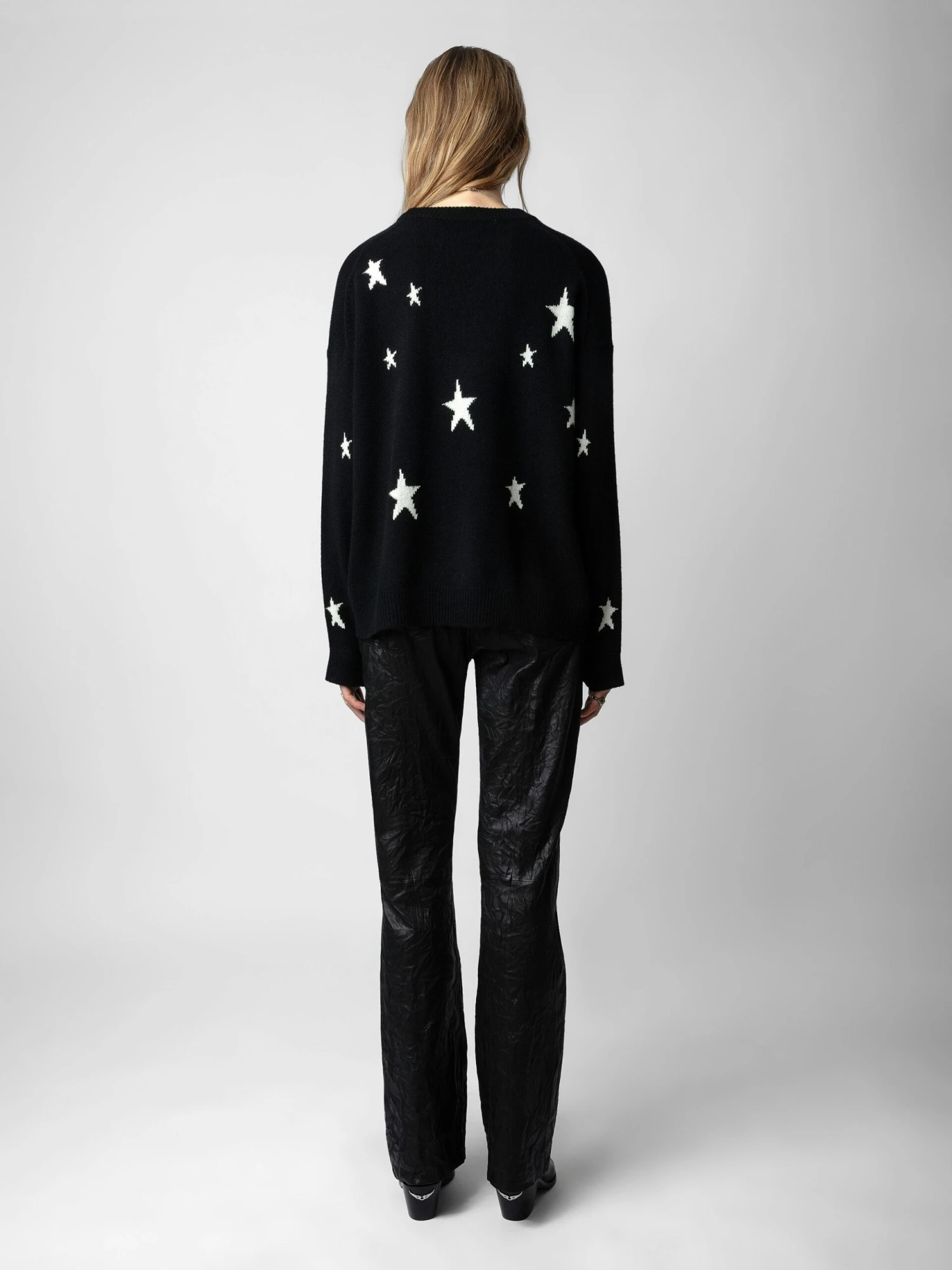 Zadig & Voltaire Markus Stars Cashmere Sweater Black 4 Zadig & Voltaire Markus Stars Cashmere Sweater Black - Image 2