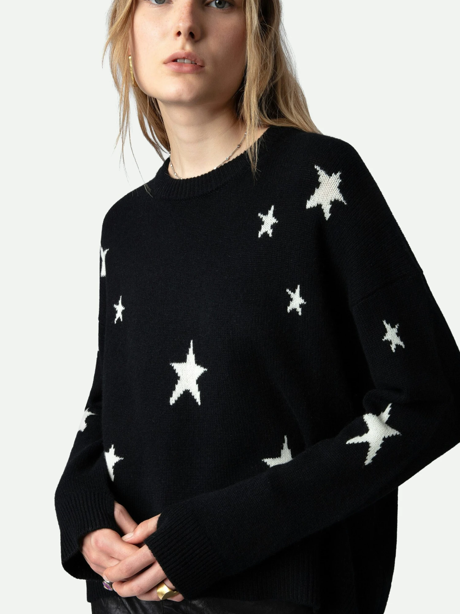 Zadig & Voltaire Markus Stars Cashmere Sweater Black 6 Zadig & Voltaire Markus Stars Cashmere Sweater Black - Image 4