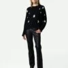Zadig & Voltaire Markus Stars Cashmere Sweater Black
