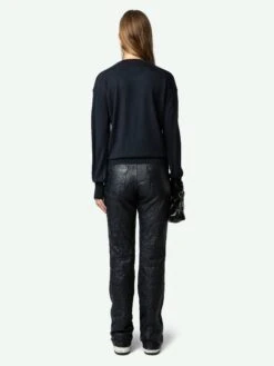 Zadig & Voltaire Emmy Sweater Encre -Zadig & Voltaire Clothing kwsw01596 encre back