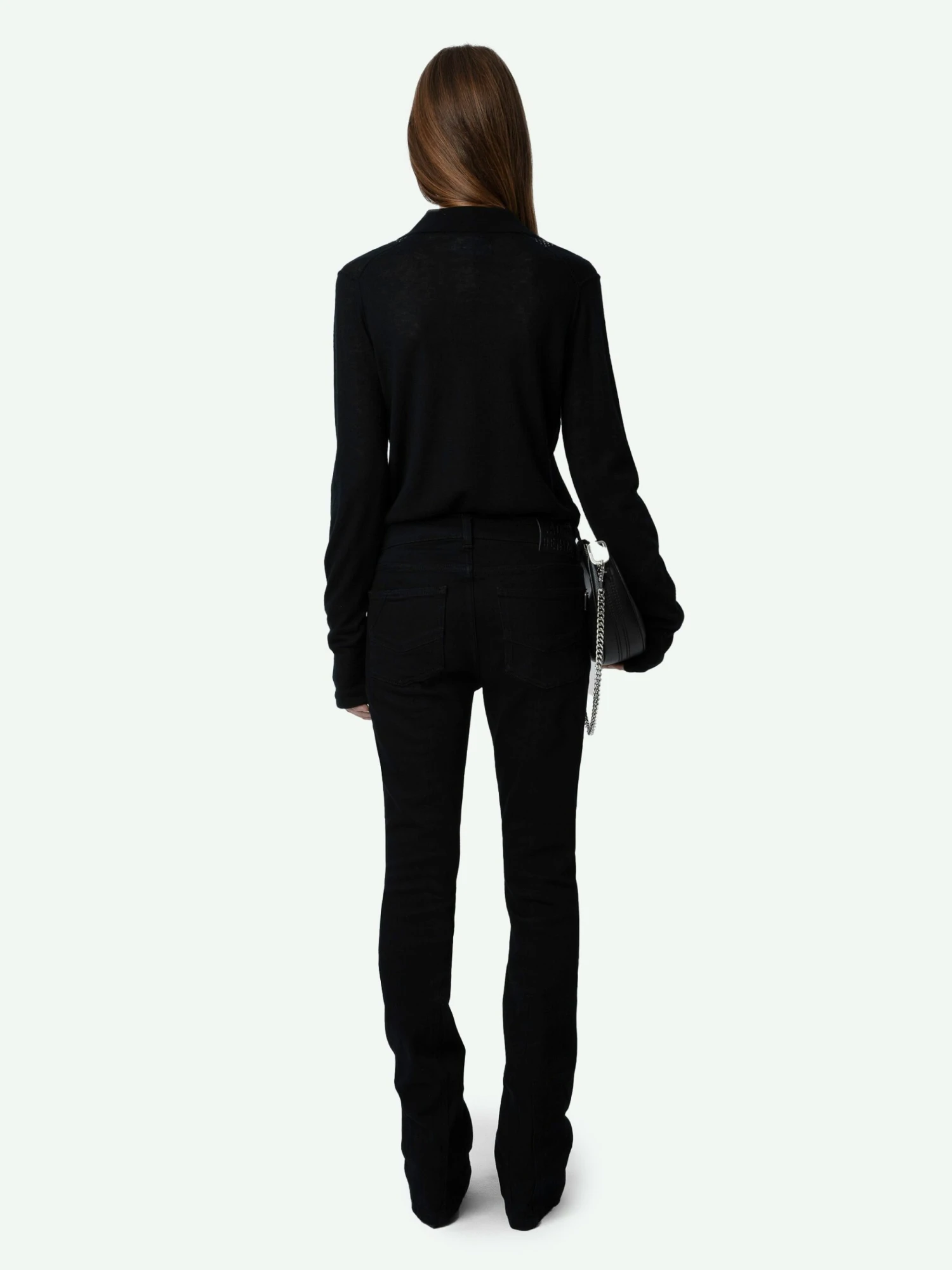 Zadig & Voltaire Sally Diamante Cashmere Sweater Black 5 Zadig & Voltaire Sally Diamante Cashmere Sweater Black - Image 3
