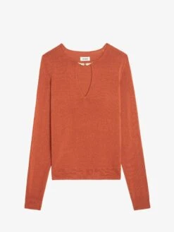 Zadig & Voltaire Sayan Sweater Sienna -Zadig & Voltaire Clothing kwsw02794 sienna packshot