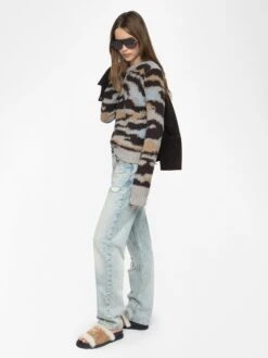 Zadig & Voltaire Malty Wool Sweater Dark Chocolate -Zadig & Voltaire Clothing kwsw02821 dark chocolate addi 2