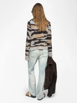 Zadig & Voltaire Malty Wool Sweater Dark Chocolate -Zadig & Voltaire Clothing kwsw02821 dark chocolate back
