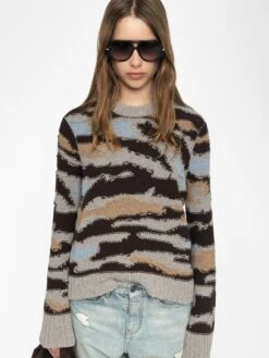 Zadig & Voltaire Malty Wool Sweater Dark Chocolate