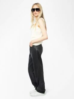 Zadig & Voltaire Sayani White Sleeveless Knit Top With Brooch Judo -Zadig & Voltaire Clothing kwto01121 judo addi 3 modifier