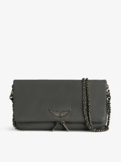 Zadig & Voltaire Rock Clutch Road Silver