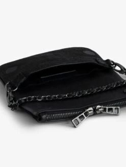 Zadig & Voltaire Nano Soft Savage Rock Clutch Black 16 Zadig & Voltaire Nano Soft Savage Rock Clutch Black -Zadig & Voltaire Clothing lwba02229 noir addi 4