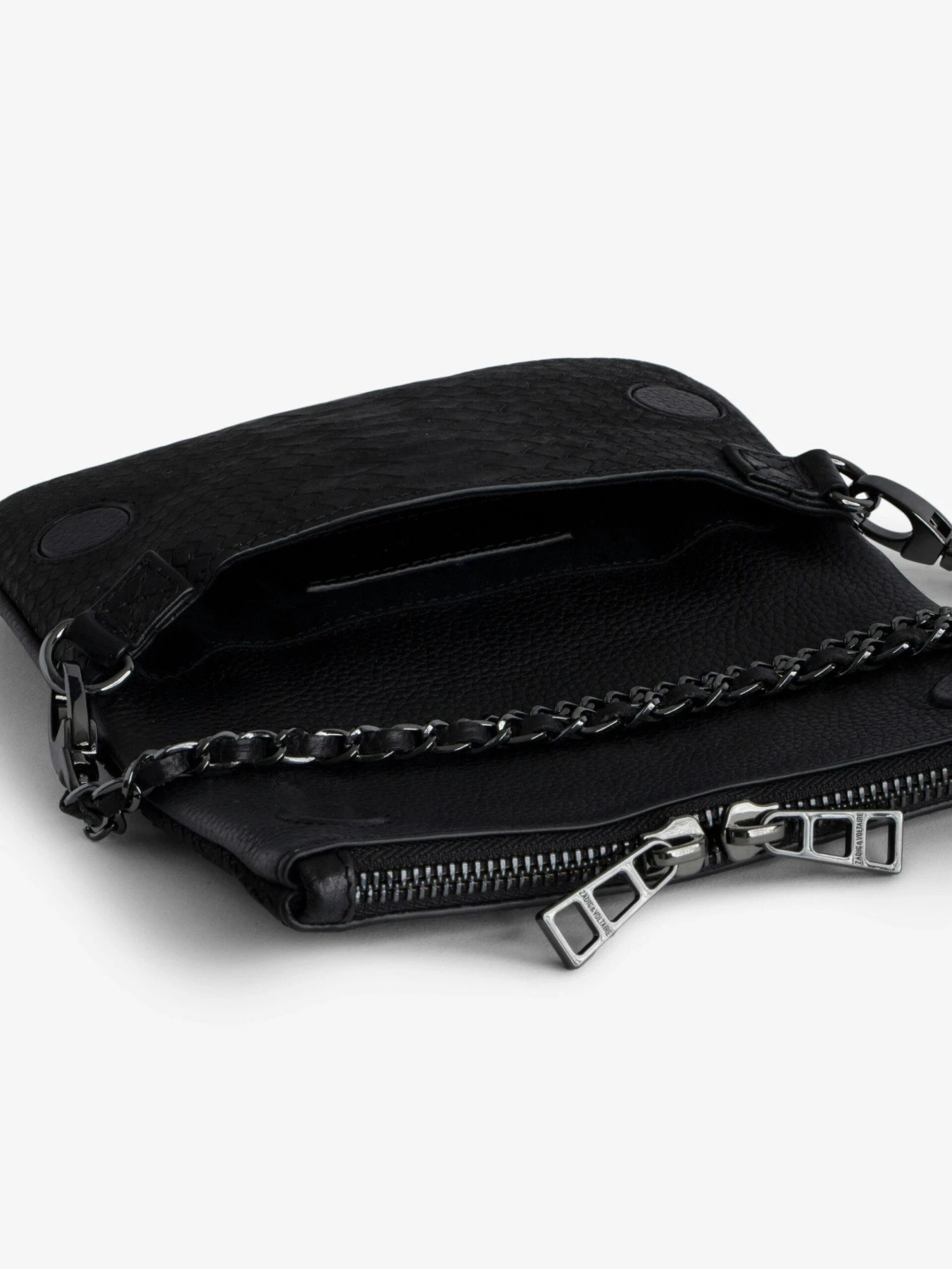 Zadig & Voltaire Nano Soft Savage Rock Clutch Black 8 Zadig & Voltaire Nano Soft Savage Rock Clutch Black - Image 6
