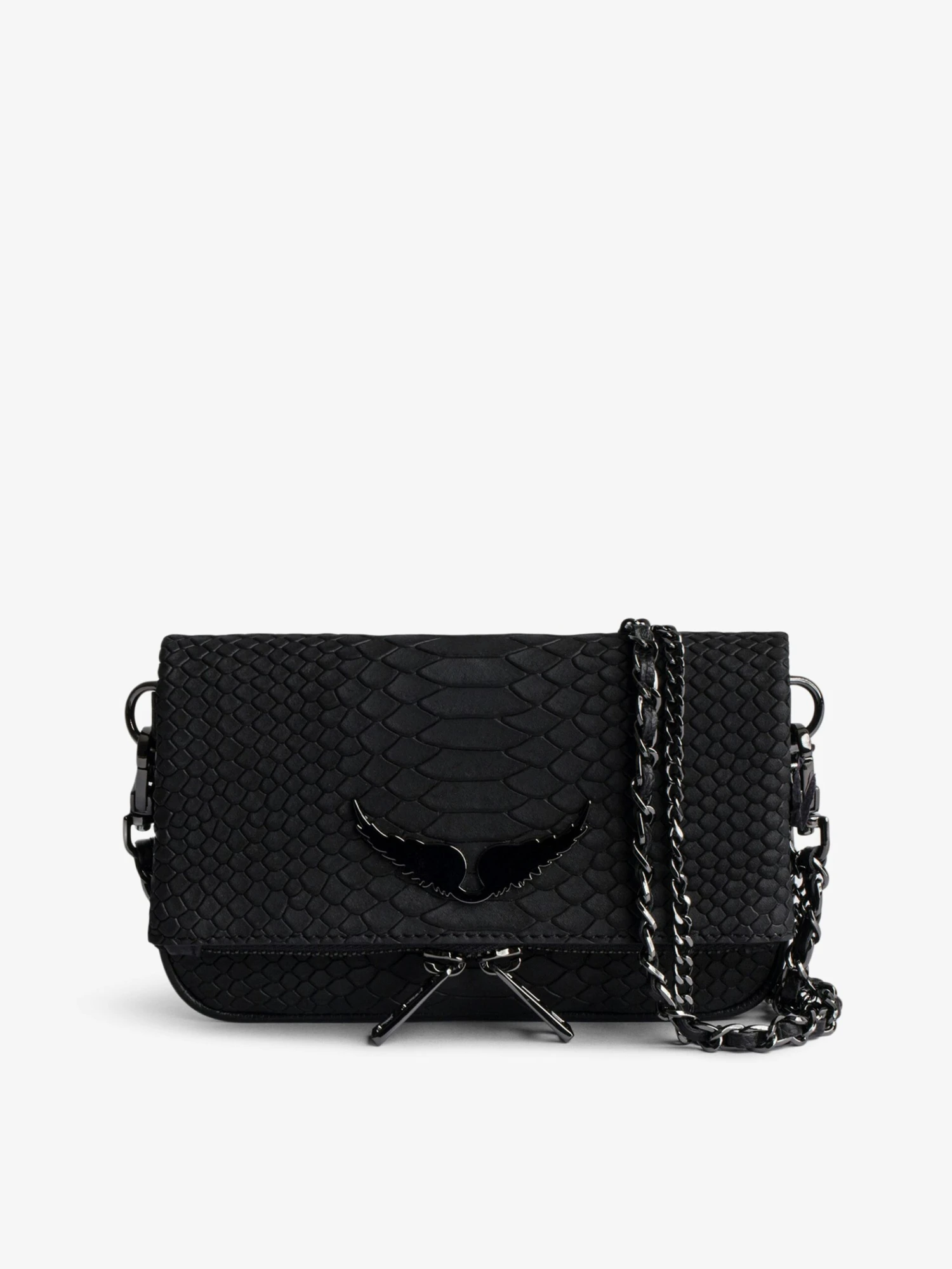 Zadig & Voltaire Nano Soft Savage Rock Clutch Black 4 Zadig & Voltaire Nano Soft Savage Rock Clutch Black - Image 2