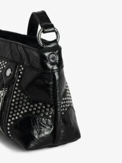 Zadig & Voltaire Sunny Mood Studs Bag Noir -Zadig & Voltaire Clothing lwba03844 noir addi 5 2