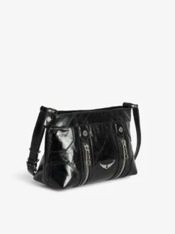 Zadig & Voltaire Sunny Mood Vintage Patent Bag Noir -Zadig & Voltaire Clothing lwba03845 noir addi 2