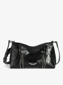 Zadig & Voltaire Sunny Mood Vintage Patent Bag Noir -Zadig & Voltaire Clothing lwba03845 noir addi 5 1
