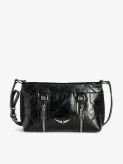 Zadig & Voltaire Sunny Mood Vintage Patent Bag Noir