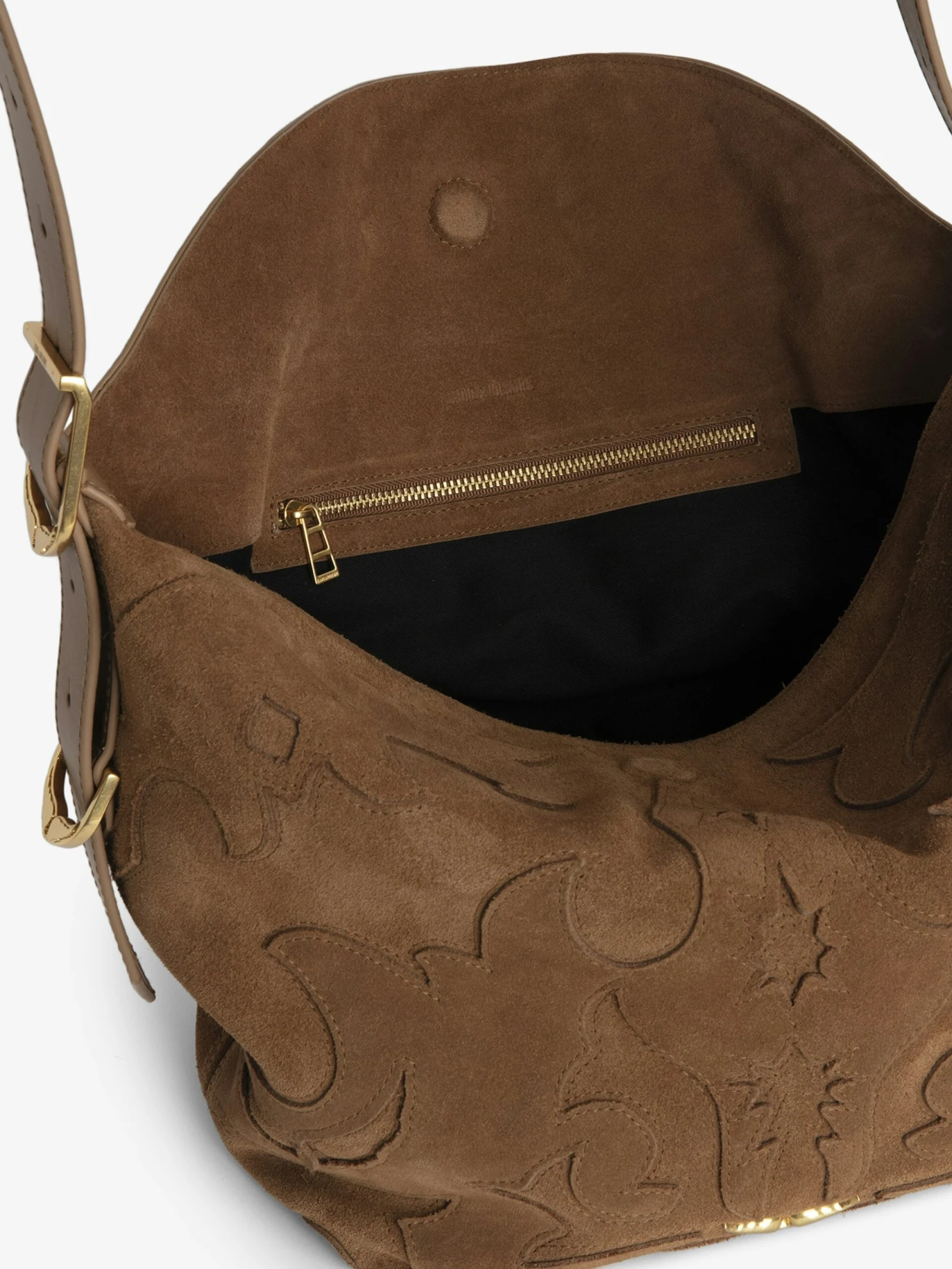 Zadig & Voltaire Jane Suede Bag Cognac 6 Zadig & Voltaire Jane Suede Bag Cognac - Image 4