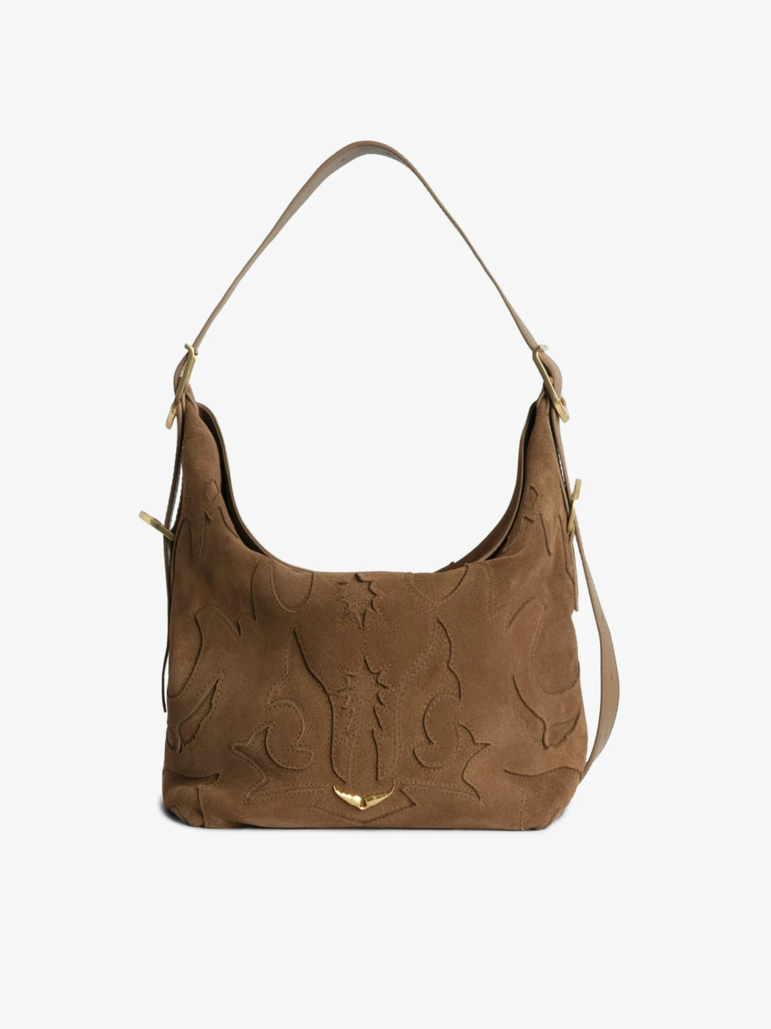 Zadig & Voltaire Jane Suede Bag Cognac 3 Zadig & Voltaire Jane Suede Bag Cognac