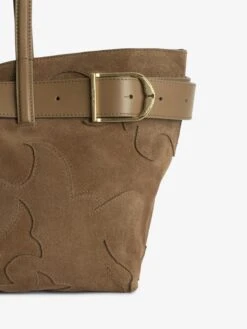 Zadig & Voltaire Jane Shopper Suede Bag Cognac -Zadig & Voltaire Clothing lwba03928 cognac addi 1