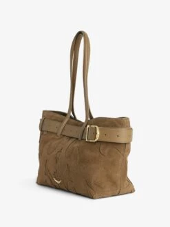 Zadig & Voltaire Jane Shopper Suede Bag Cognac -Zadig & Voltaire Clothing lwba03928 cognac addi 3