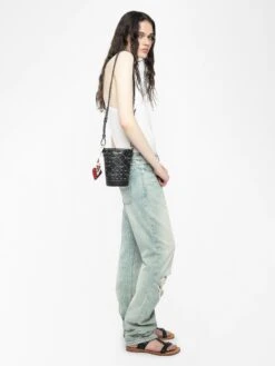 Zadig & Voltaire Z Bucket Nano Monogram Bag Black 15 Zadig & Voltaire Z Bucket Nano Monogram Bag Black -Zadig & Voltaire Clothing lwba04045 black addi 4 modifier