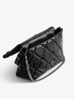 Zadig & Voltaire Rocky II Quilted Monogram Bag Black -Zadig & Voltaire Clothing lwba04058 black addi 3