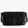 Zadig & Voltaire Rocky II Quilted Monogram Bag Black -Zadig & Voltaire Clothing lwba04058 black packshot