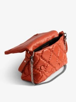 Zadig & Voltaire Rocky II Quilted Monogram Bag Flame -Zadig & Voltaire Clothing lwba04058 flame addi 3
