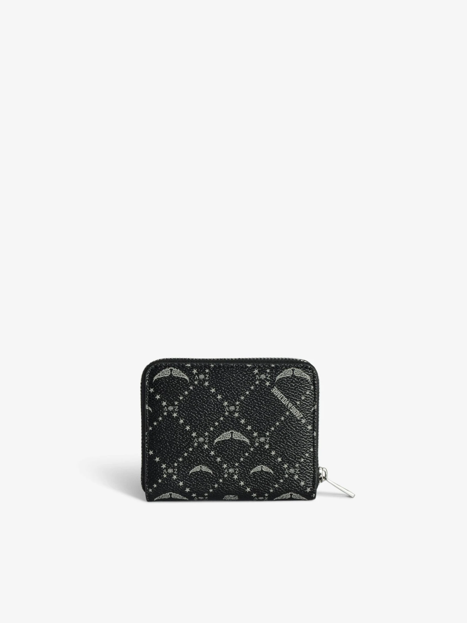 Zadig & Voltaire Mini ZV Monogram Wallet Black 4 Zadig & Voltaire Mini ZV Monogram Wallet Black - Image 2