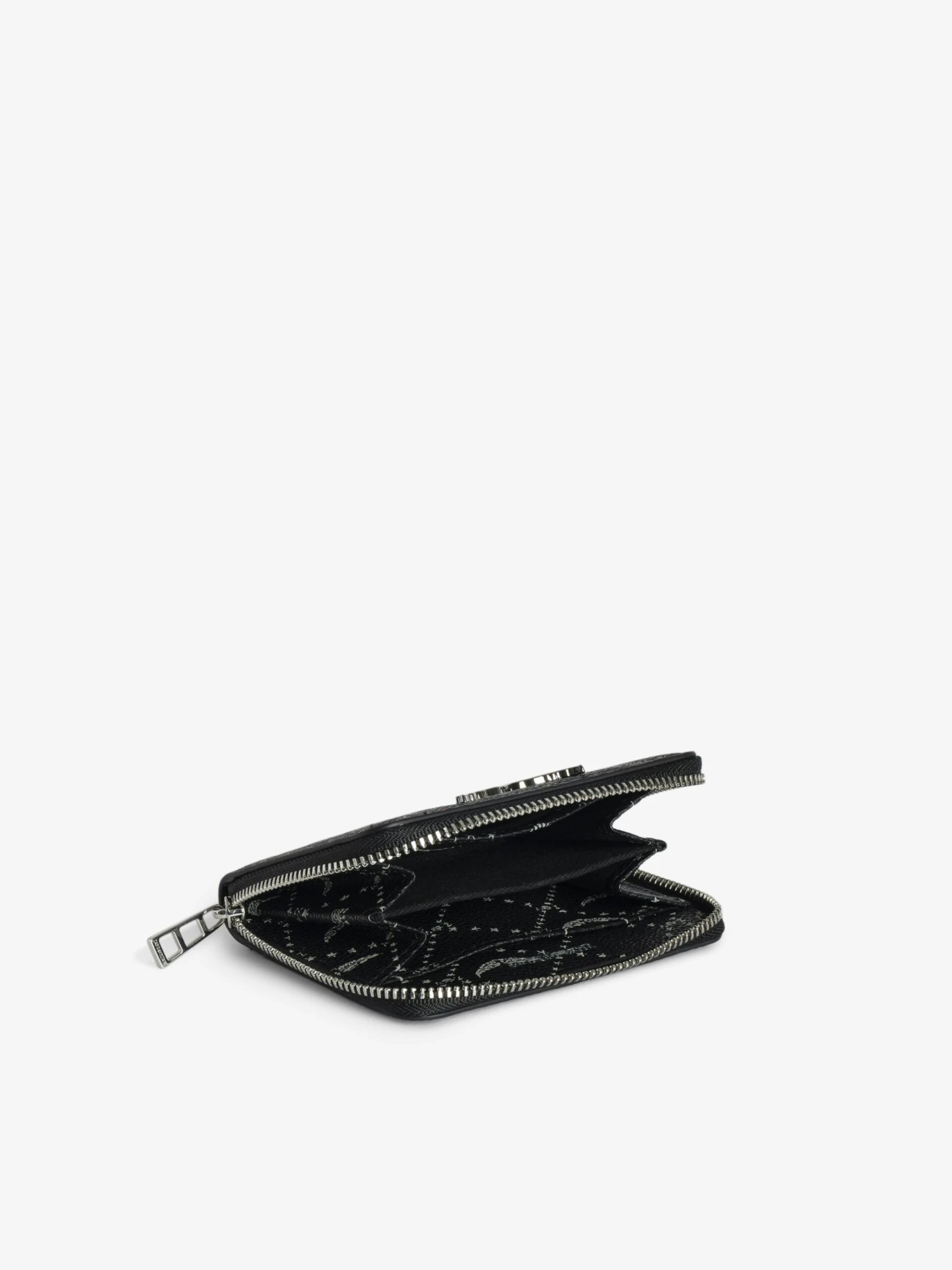 Zadig & Voltaire Mini ZV Monogram Wallet Black 5 Zadig & Voltaire Mini ZV Monogram Wallet Black - Image 3