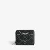 Zadig & Voltaire Mini ZV Monogram Wallet Black -Zadig & Voltaire Clothing lwsg03640 black packshot 1