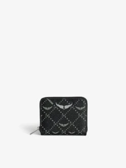 Zadig & Voltaire Mini ZV Monogram Wallet Black