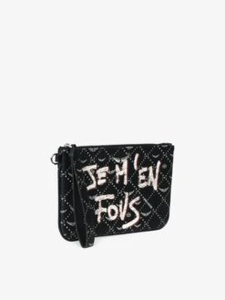 Zadig & Voltaire Z Monogram Tag Pouch Black -Zadig & Voltaire Clothing lwsg03720 black hover copie