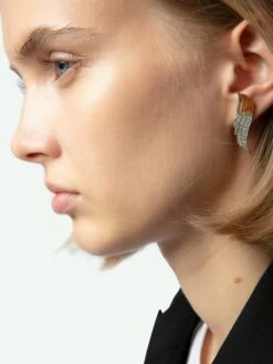 Zadig & Voltaire Rock Over Earrings Matt Gold 10 Zadig & Voltaire Rock Over Earrings Matt Gold -Zadig & Voltaire Clothing owjw00645 matt gold addi 11