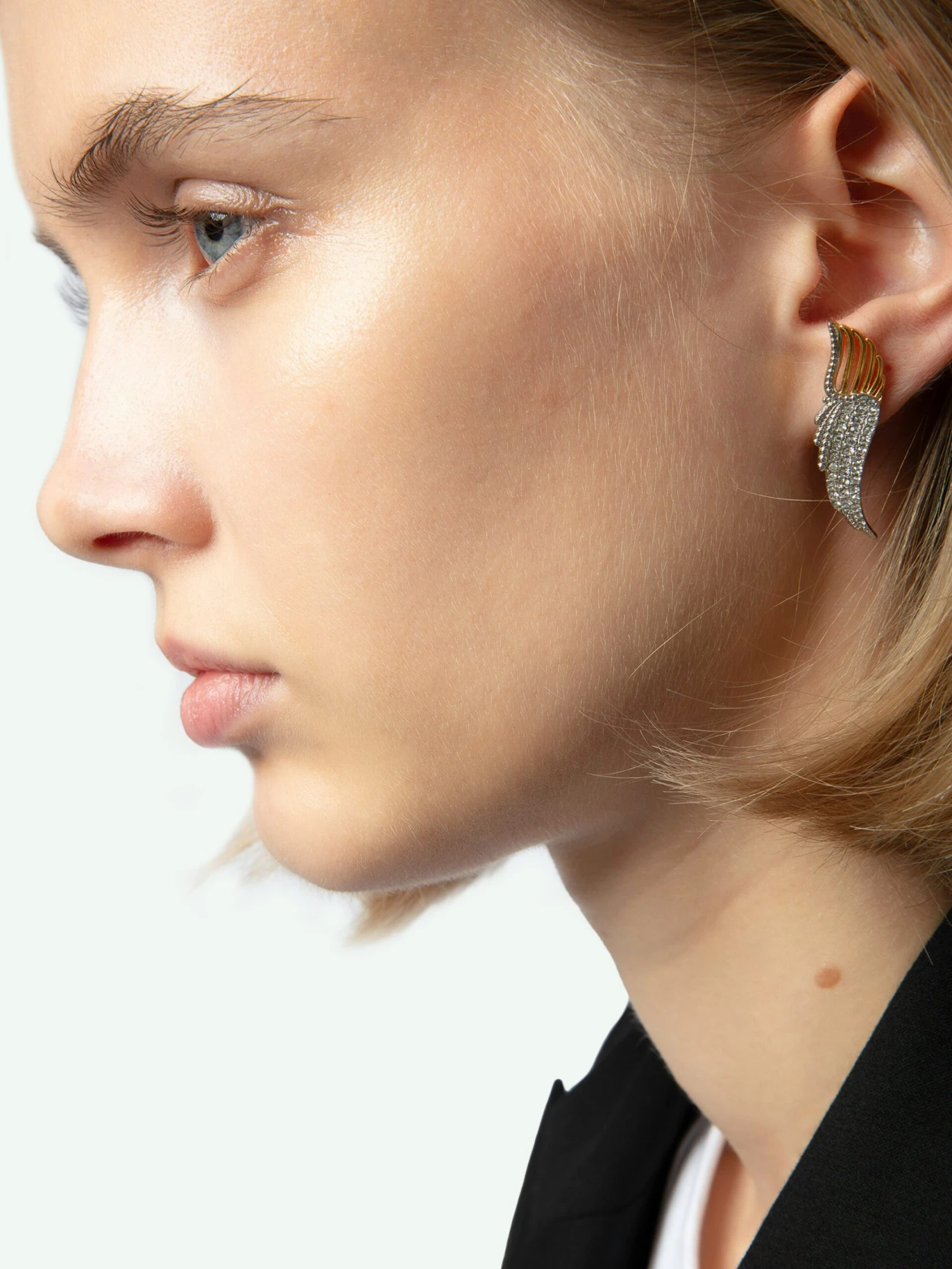 Zadig & Voltaire Rock Over Earrings Matt Gold 6 Zadig & Voltaire Rock Over Earrings Matt Gold - Image 4