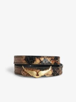 Zadig & Voltaire Rock Leather Bracelet Heritage