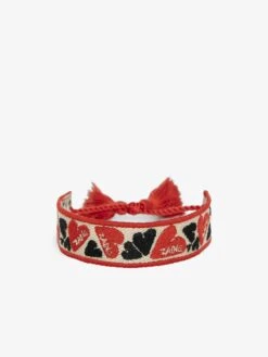 Zadig & Voltaire Zadig Woven Heart Bracelet Flash