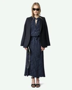 Zadig & Voltaire Caprese Sandals Noir -Zadig & Voltaire Clothing square wwdr02525 encre addi 5