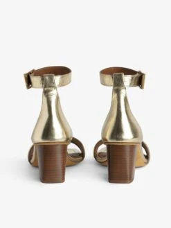 Zadig & Voltaire Caprese Sandals Gold -Zadig & Voltaire Clothing swct02005 gold back