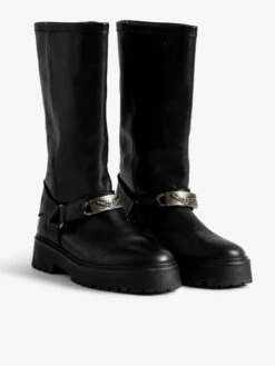Zadig & Voltaire Angie Ankle Boots Black -Zadig & Voltaire Clothing swct02048 black addi 2