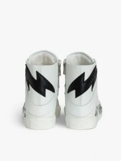 Zadig & Voltaire ZV1747 High Flash Good Vibes Sneakers Black -Zadig & Voltaire Clothing swsn00530 noir addi 3