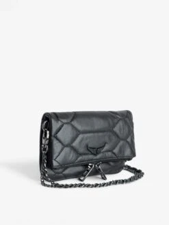 Zadig & Voltaire Rock Nano Quilted Clutch Black -Zadig & Voltaire Clothing wkab2003f noir addi 1 1