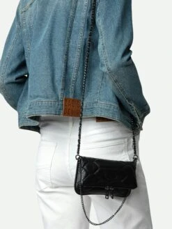 Zadig & Voltaire Rock Nano Quilted Clutch Black -Zadig & Voltaire Clothing wkab2003f noir hover