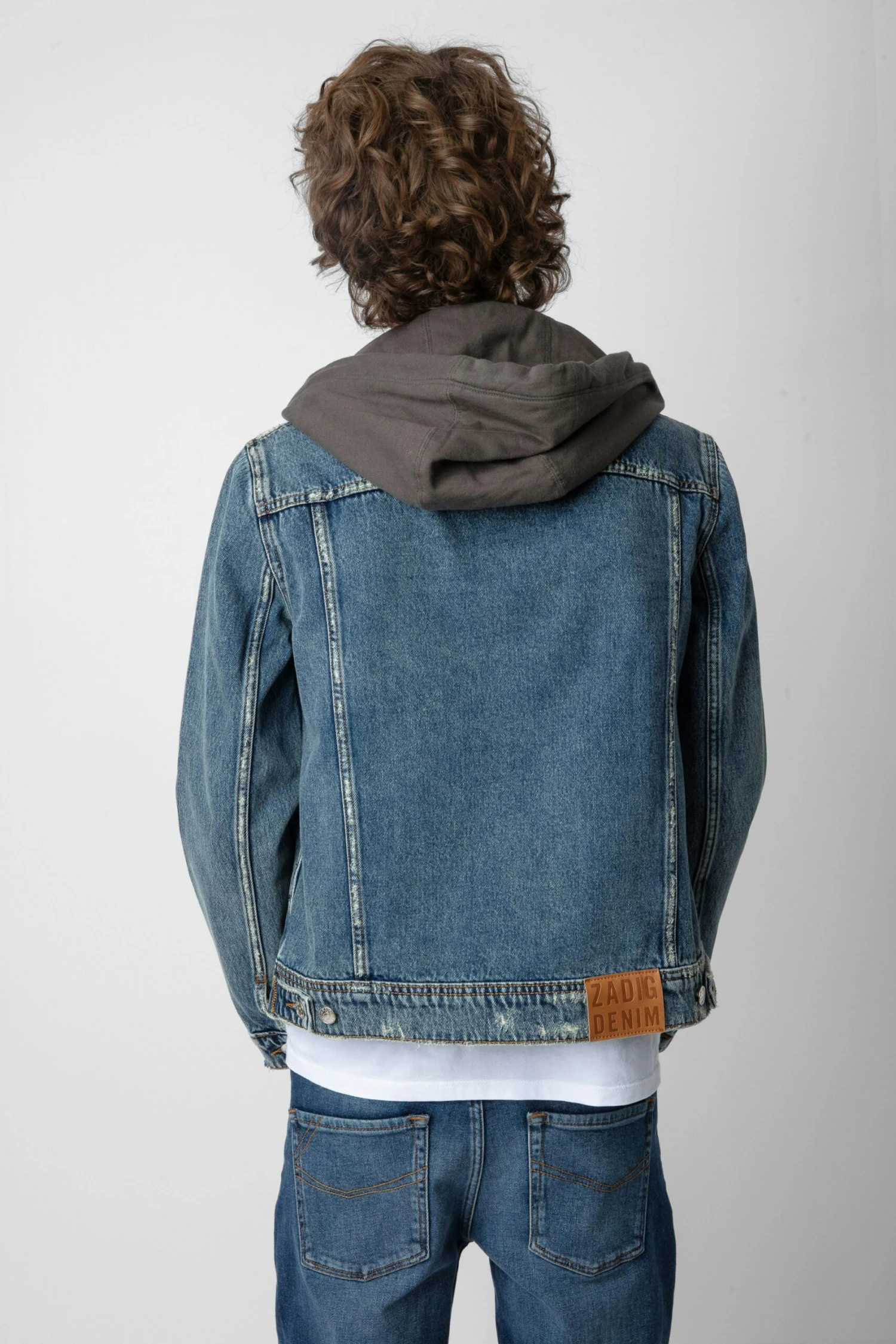 Zadig & Voltaire Bases Denim Jacket Stone 7 Zadig & Voltaire Bases Denim Jacket Stone - Image 5