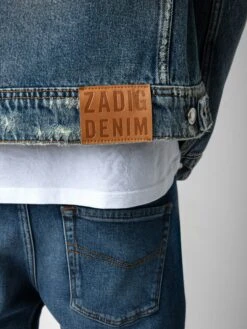 Zadig & Voltaire Bases Denim Jacket Stone 12 Zadig & Voltaire Bases Denim Jacket Stone -Zadig & Voltaire Clothing wmow00370 stone addi 1