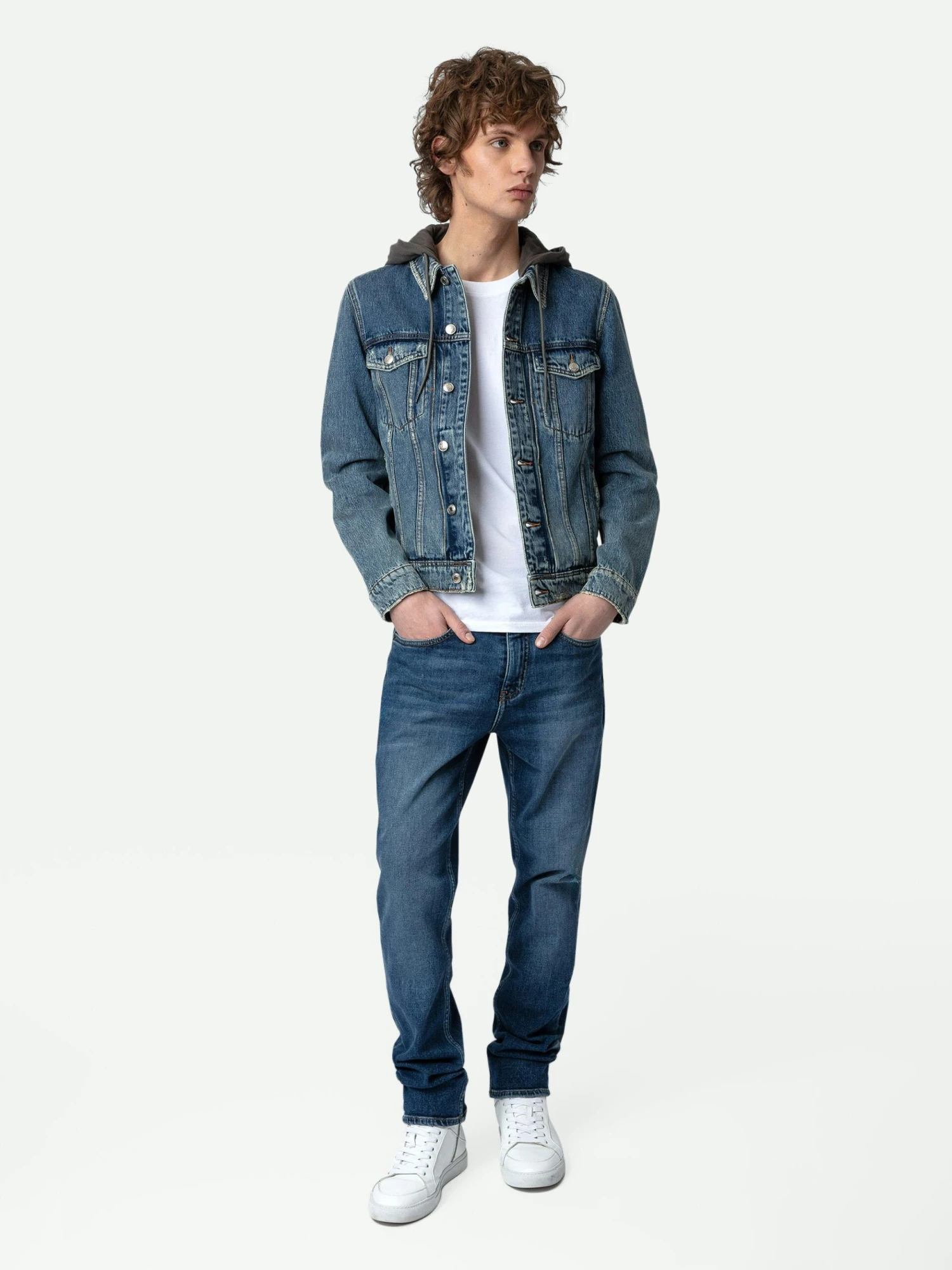 Zadig & Voltaire Bases Denim Jacket Stone 3 Zadig & Voltaire Bases Denim Jacket Stone