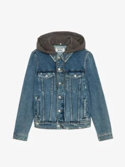 Zadig & Voltaire Bases Denim Jacket Stone 15 Zadig & Voltaire Bases Denim Jacket Stone -Zadig & Voltaire Clothing wmow00370 stone packshot