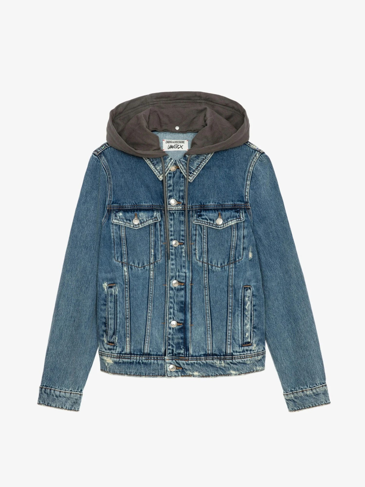 Zadig & Voltaire Bases Denim Jacket Stone 9 Zadig & Voltaire Bases Denim Jacket Stone - Image 7