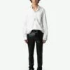 Zadig & Voltaire Stan Shirt White -Zadig & Voltaire Clothing wmsh00291 blanc shooting