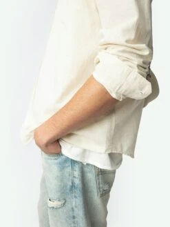 Zadig & Voltaire Stan Shirt Steam -Zadig & Voltaire Clothing wmsh01308 steam hover