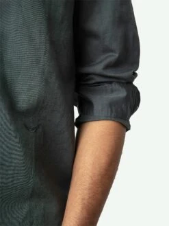 Zadig & Voltaire Stan Shirt Vert De Gris -Zadig & Voltaire Clothing wmsh01308 vert de gris addi 1