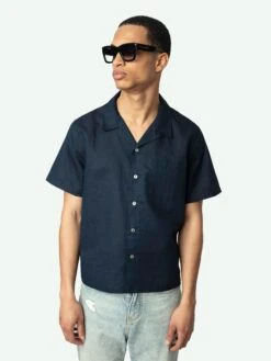 Zadig & Voltaire Slony Shirt Encre -Zadig & Voltaire Clothing wmsh01328 encre addi 1